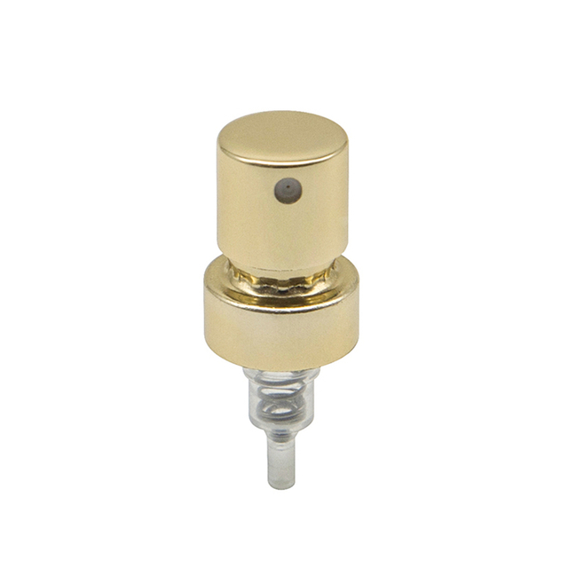 مضخة تجعيد عطر ذهبية لامعة للزجاجة الزجاجية