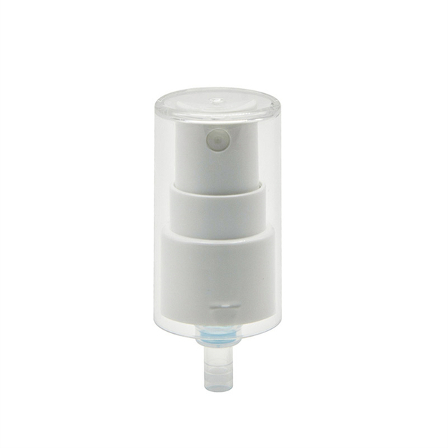 بخاخ رذاذ ناعم من البلاستيك الأبيض مع غطاء علوي
